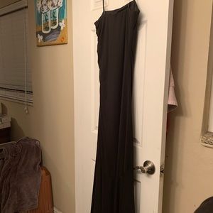 Black long maxi dress